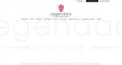 Desktop Screenshot of legendaryevents.com