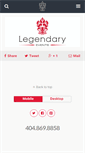 Mobile Screenshot of legendaryevents.com